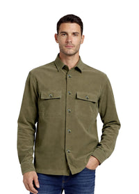 Olive Velvet Shirt