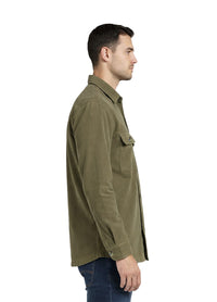 Olive Velvet Shirt