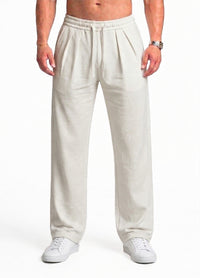 OFF WHITE RELAXED FIT WIDE LEG