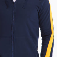 Side Stripe Hoodie Sweatshirt (D.blue)
