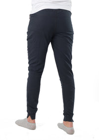 Ankle zipper dark blue Jogger with Zipper Pockets for him