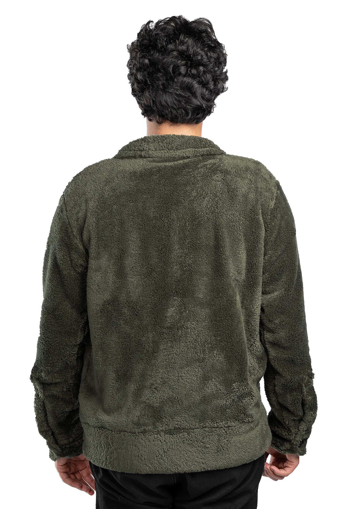 Olive Green Fur Jacket