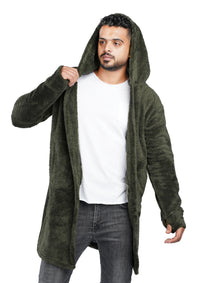 Olive Green Fur cardigan