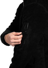 Black Fur Sweatshirt