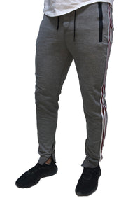 Side Stripe Grey cotton Jogger