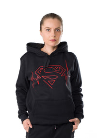 Superman HoodieSweatshirt Black For Her
