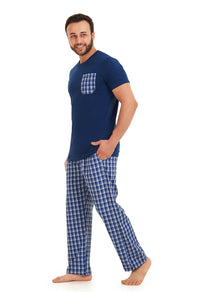Navy Checkered pajama